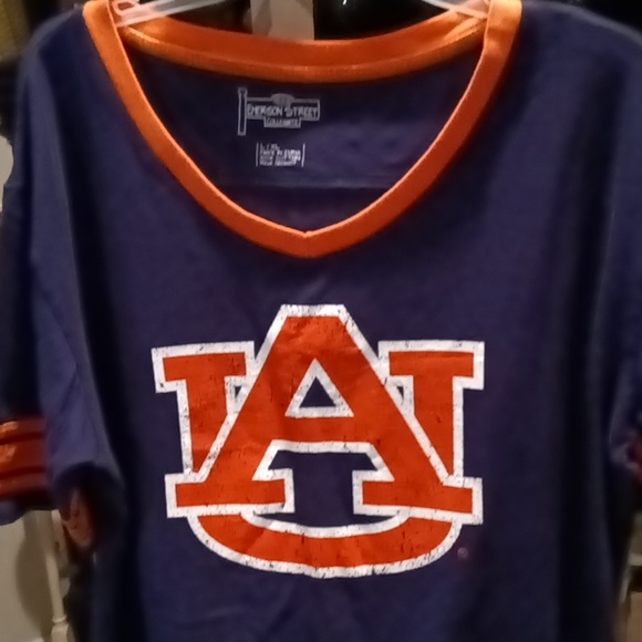 FINAL PRICE EMERSON STREET collegiate Auburn navy/orange/white t-shirt  XL - Picture 5 of 8